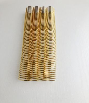 Electroplated Gold Metal Steel Single Loop Spiral Coil
