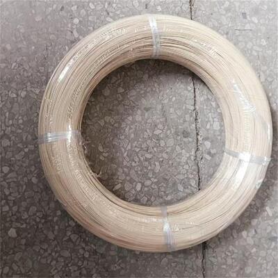 0.8mm 0.9mm 베이지색 PET 나일론 코팅 와이어 브라 와이어 아연 도금 와이어 나일론 코팅 강철 브라 와이어